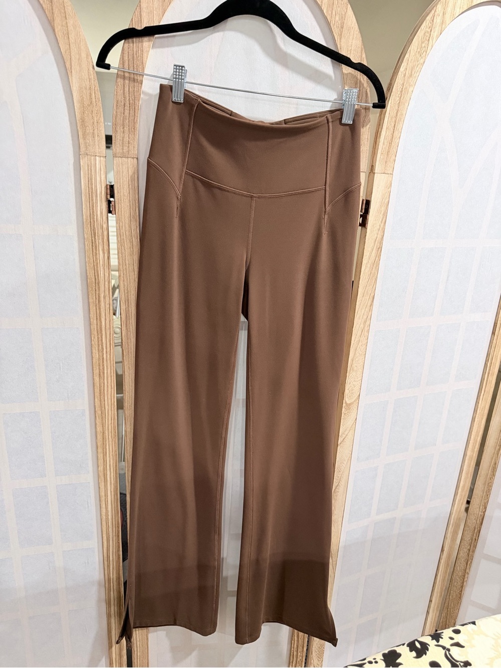 lululemon Groove Wide-Leg High-Rise Pants in Brown